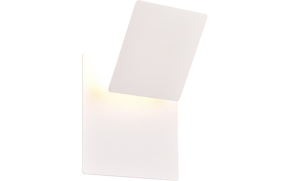 HLW LED LED Wandlamp Mat Wit | 6W LED, Warm Wit 2700K–3000K | Metalen Vloerlamp