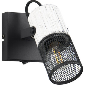 LED wandlamp | Tot 15W | E14 | Zwart/Wit | Metaal | Spot LED wandlamp | Tot 15W | E14 | Zwart/Wit | Metaal | Spot