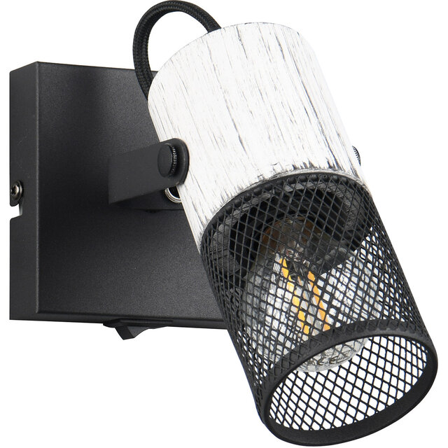 LED wandlamp | Tot 15W | E14 | Zwart/Wit | Metaal | Spot Verlichting per ruimte