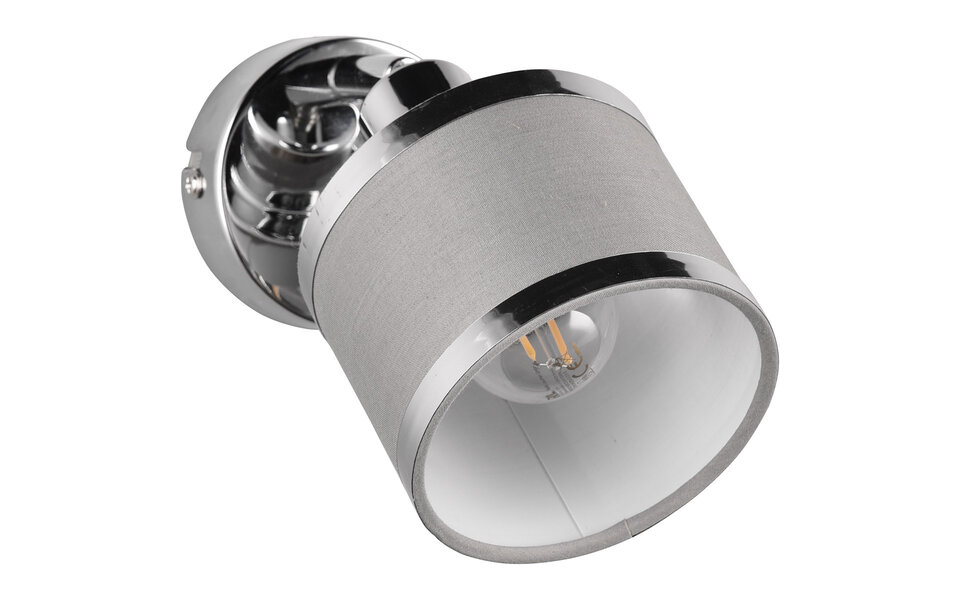 HLW LED LED Wall Spotlight Trion Arona - Metal LED Spotlight with E14 Fitting, Chrome