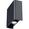 LED wandlamp | 2W | 6000K | Antraciet | IP65 | Up/Down Verlichting per ruimte