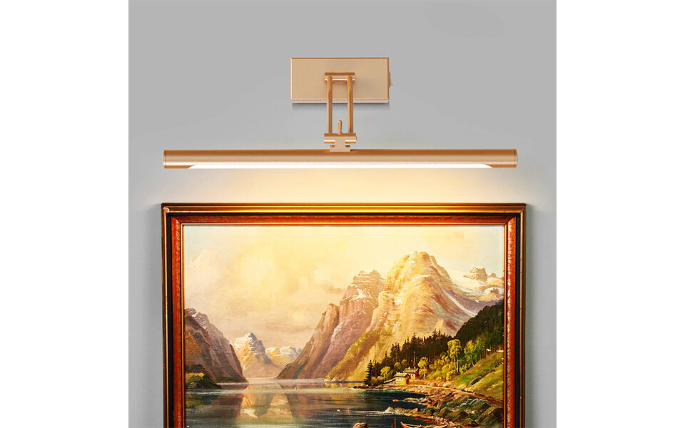 HLW LED Adjustable LED Floor Lamp 8W with Neutral White Light - White & Gold Floor Lamp