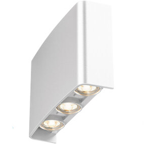 LED wandlamp | 6W | 2700–3000K warm | IP65 | Verstelbare beam | Wit LED wandlamp | 6W | 2700–3000K warm | IP65 | Verstelbare beam | Wit