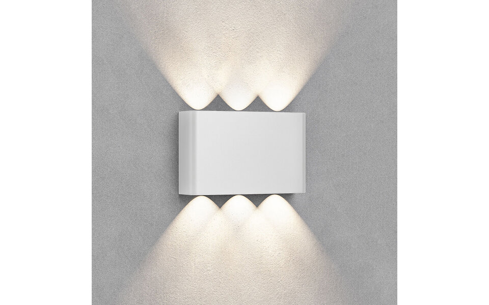 HLW LED LED Wandlamp Brinton Victo 6W IP65 Waterdicht Warm Wit 2700K–3000K, Verstelbare Beam Angle HLW LED LED Wandlamp Brinton Victo 6W IP65 Waterdicht Warm Wit 2700K–3000K, Verstelbare Beam Angle