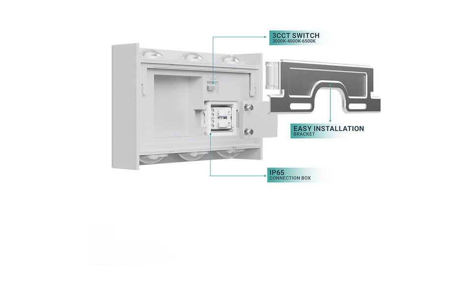 HLW LED LED Wandlamp Brinton Victo 6W IP65 Waterdicht Warm Wit 2700K–3000K, Verstelbare Beam Angle HLW LED LED Wandlamp Brinton Victo 6W IP65 Waterdicht Warm Wit 2700K–3000K, Verstelbare Beam Angle
