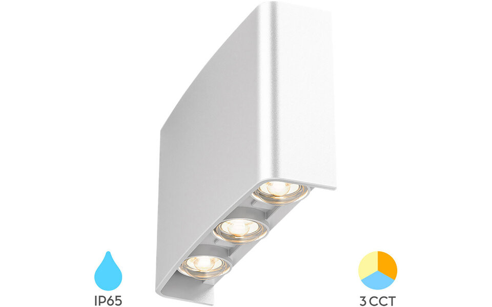 HLW LED LED Wandlamp 6W IP65 Waterdicht - Neutraal Wit, Verstelbare Beam Angle, Voor Binnen & Buiten HLW LED LED Wandlamp 6W IP65 Waterdicht - Neutraal Wit, Verstelbare Beam Angle, Voor Binnen & Buiten