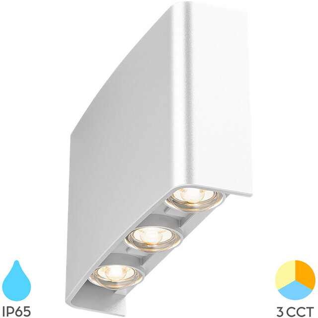 Witte LED wandlamp 6W met 480 lumen lichtopbrengst en instelbare hoek voor binnenverlichting