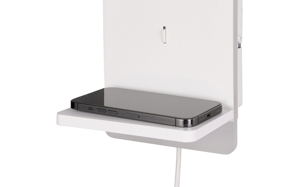 HLW LED LED Wandlamp Dimbaar Warm Wit 2700K–3000K - Mat Wit Metalen Vloerlamp