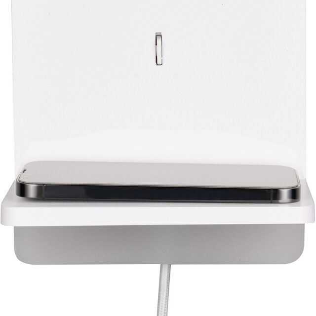 HLW LED LED Wandlamp Dimbaar Warm Wit 2700K–3000K - Mat Wit Metalen Vloerlamp