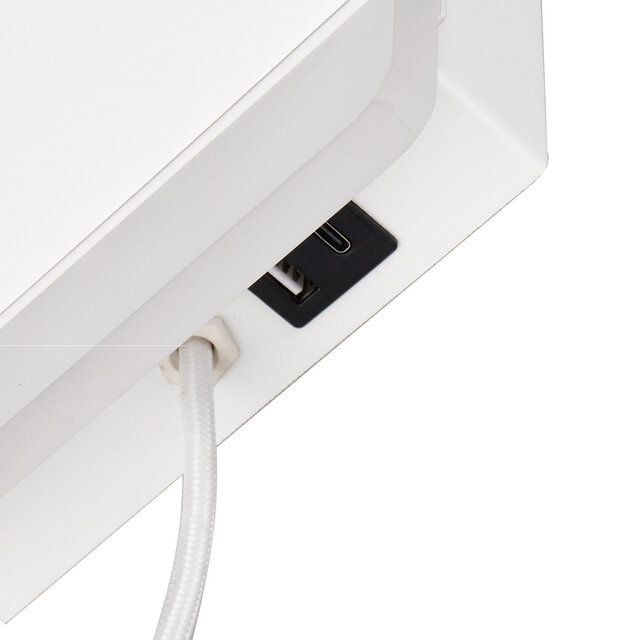 HLW LED LED Wandlamp Dimbaar Warm Wit 2700K–3000K - Mat Wit Metalen Vloerlamp