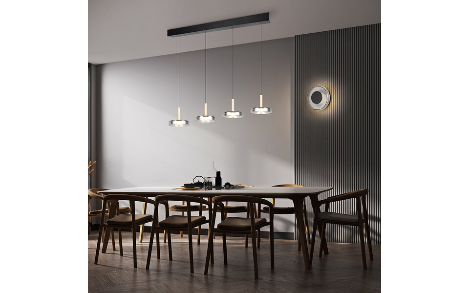 HLW LED Dimbare LED Wandlamp 10W - Warm Wit 2700K–3000K - Mat Zwarte Metalen Vloerlamp HLW LED Dimbare LED Wandlamp 10W - Warm Wit 2700K–3000K - Mat Zwarte Metalen Vloerlamp