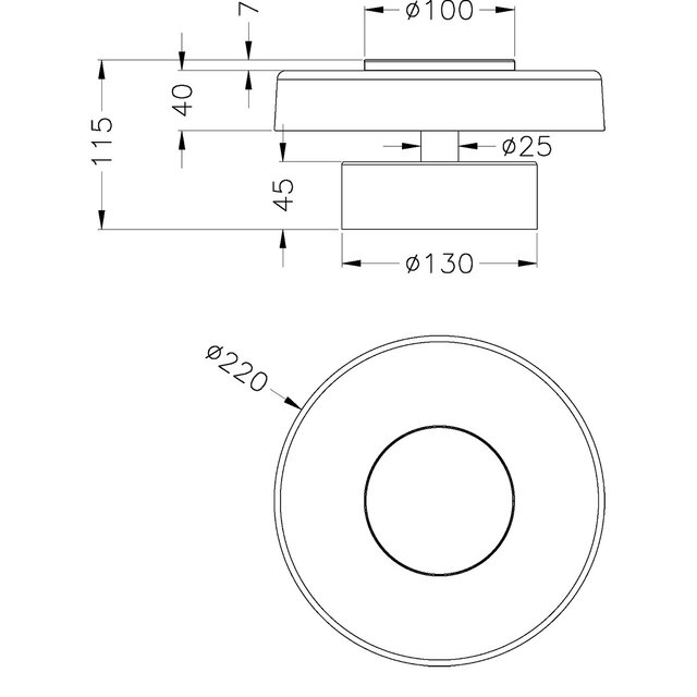 HLW LED LED Wall Lamp 10W - Dimmable, Warm White 3000K - Metal Coffee Floor Lamp