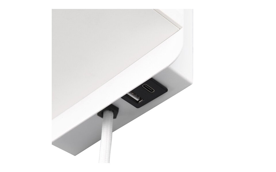 HLW LED LED Wall Lamp Matte White - Metal Floor Lamp with IP20, Charging Station, and E14 Fitting HLW LED LED Wall Lamp Matte White - Metal Floor Lamp with IP20, Charging Station, and E14 Fitting