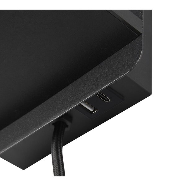 HLW LED LED Wandlamp Trion Rahat met inductief laadstation - Mat Zwarte metalen vloerlamp, IP20 HLW LED LED Wandlamp Trion Rahat met inductief laadstation - Mat Zwarte metalen vloerlamp, IP20