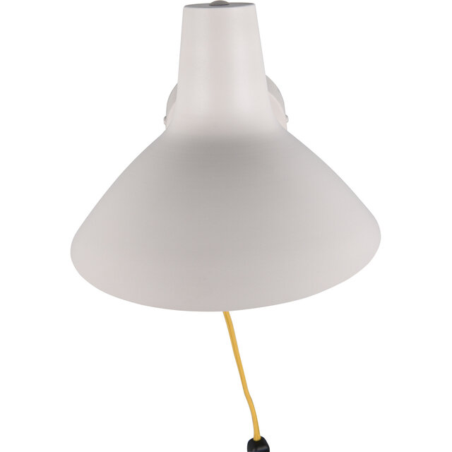 Grijze moderne LED wandlamp van metaal met E27 fitting en maximaal 10W vermogen IP20 bescherming