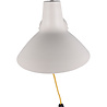 Grijze moderne LED wandlamp van metaal met E27 fitting en maximaal 10W vermogen IP20 bescherming