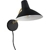 LED wandlamp | 10W max | Zwart/Goud | E27 | Flexarm + snoer LED wandlamp | 10W max | Zwart/Goud | E27 | Flexarm + snoer