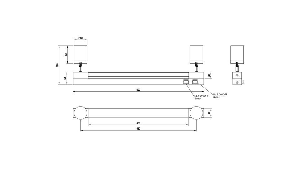 HLW LED LED Wall Lamp With GU10 Fitting - 6.5W LED, Metal Floor Lamp & 5W LED Spotlights