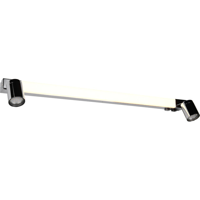 LED wandlamp | 9W 1200lm | 2300-4000K | Chroom | 2x GU10 Verlichting per ruimte