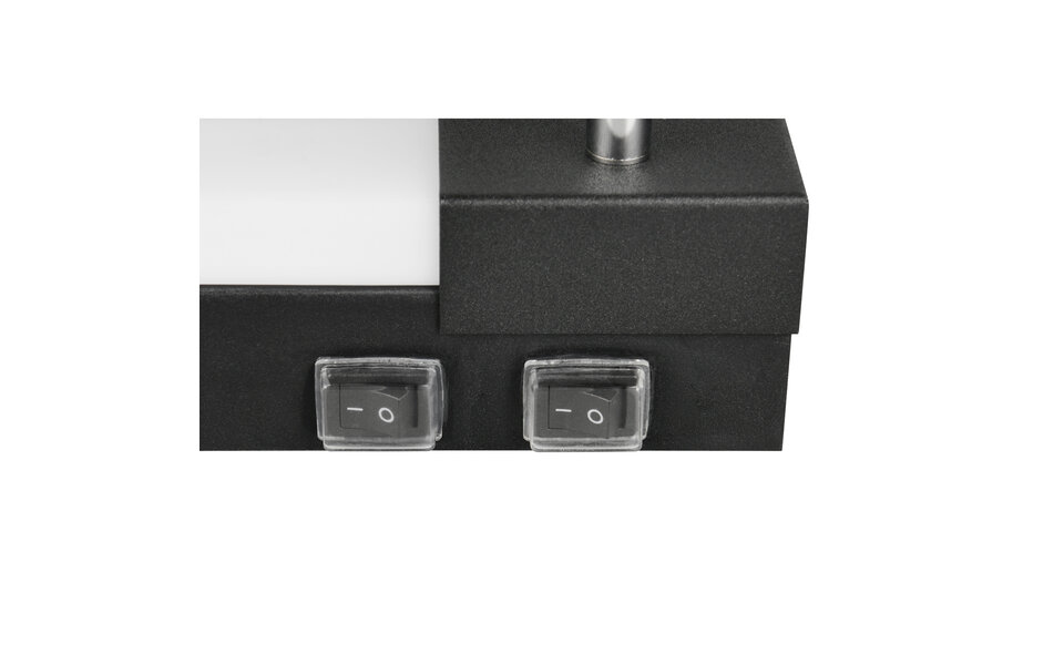 HLW LED LED Wandlamp Mat Zwart - 9W LED & GU10 Fitting - Stijlvolle Metalen Vloerlamp