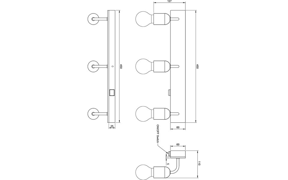 HLW LED LED Wandlamp Trion Turo XL in Houten Design - 3x E27, IP44, Energiezuinig HLW LED LED Wandlamp Trion Turo XL in Houten Design - 3x E27, IP44, Energiezuinig
