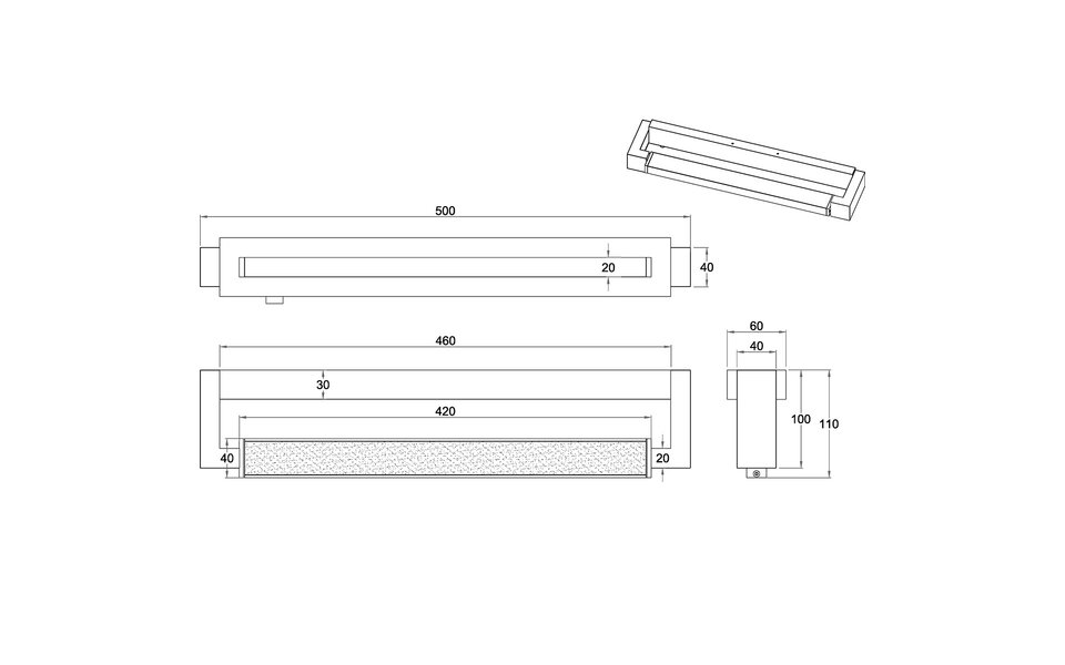 HLW LED LED Wandlamp 9W Trion Fabio - Chroom, Aanpasbare Kleur & Touchdimmer
