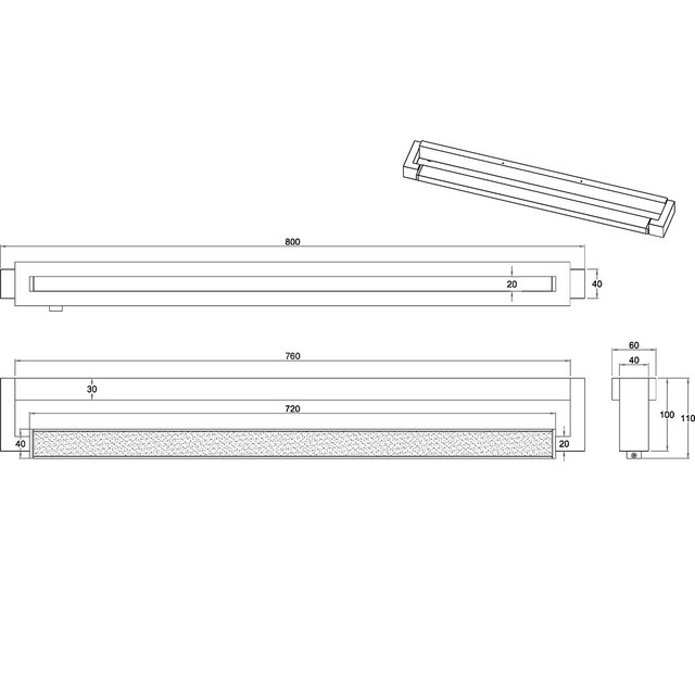 HLW LED LED Wandlamp - 15.5W LED lamp met touchdimmer, aanpasbare kleur en chroom design