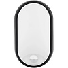 LED wall lamp | 15W | 6500K | IP54 | Sensor | Black Oval