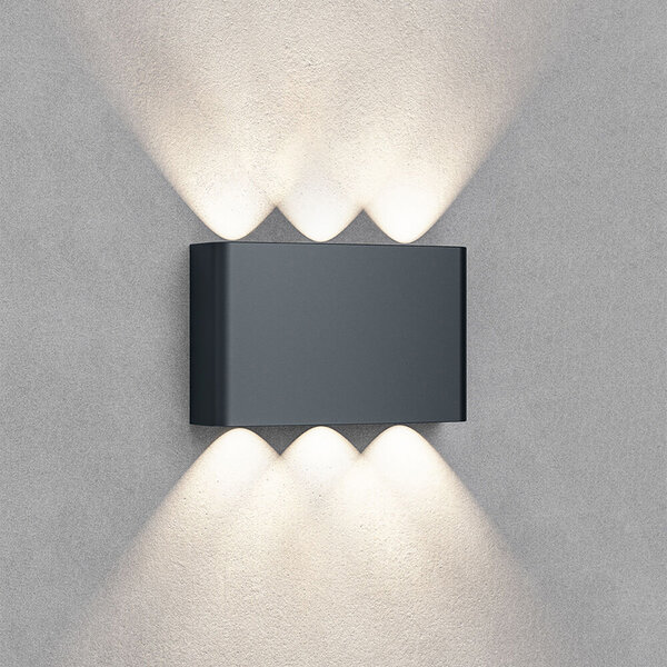 HLW LED LED Wandlamp & Vloerlamp Zwart - IP65 Waterdicht, 6W LED, Beam Angle Verstelbaar, Warm-wit tot Daglicht Wit HLW LED LED Wandlamp & Vloerlamp Zwart - IP65 Waterdicht, 6W LED, Beam Angle Verstelbaar, Warm-wit tot Daglicht Wit