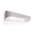 Modern LED wall lamp 12W - Neutral white 4000K, oval, matte white aluminum Modern LED wall lamp 12W - Neutral white 4000K, oval, matte white aluminum