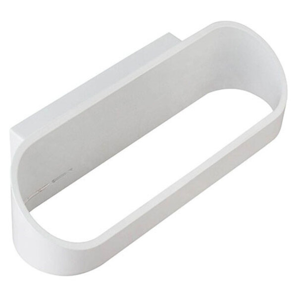 HLW LED Moderne LED Wandlamp 12W - Neutraal Wit 4000K, Ovaal, Mat Wit Aluminium HLW LED Moderne LED Wandlamp 12W - Neutraal Wit 4000K, Ovaal, Mat Wit Aluminium