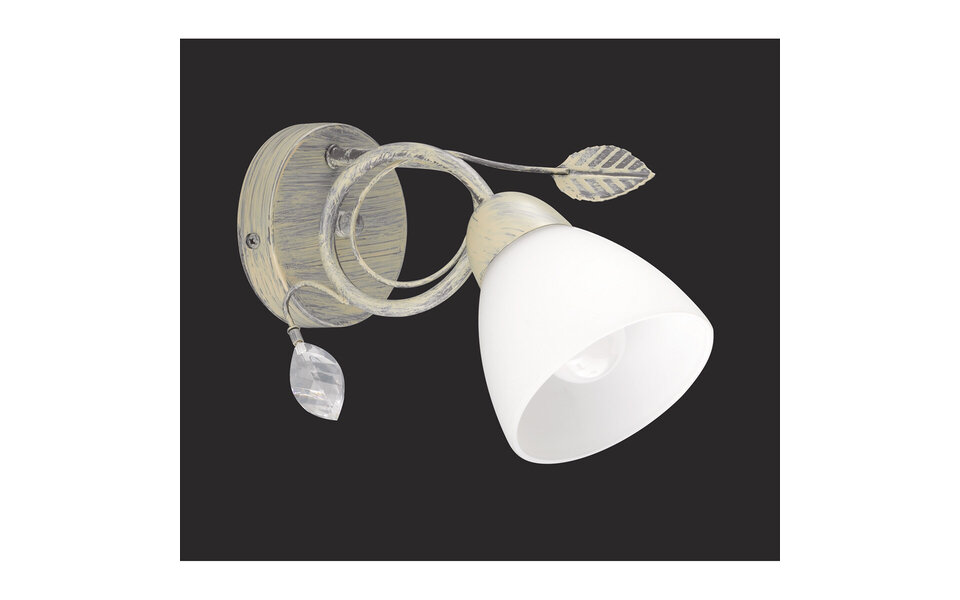 HLW LED LED Wandlamp Trion Trada - Antiek Grijs Aluminium met E14 fitting