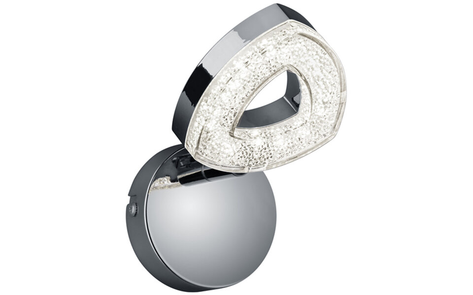 HLW LED LED Wall Spotlight - Matte Chrome Aluminum - 4W LED Spotlight Warm White 2700K–3000K