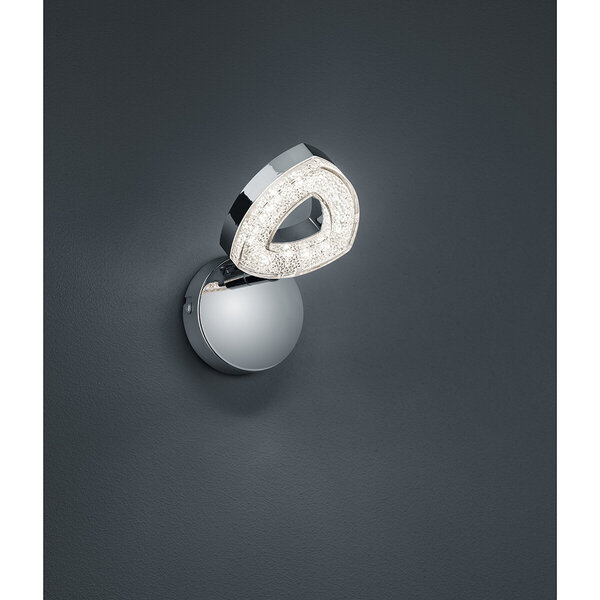 HLW LED LED Wandspot - Mat Chroom Aluminium - 4W LED Spot Warm Wit 2700K–3000K HLW LED LED Wandspot - Mat Chroom Aluminium - 4W LED Spot Warm Wit 2700K–3000K