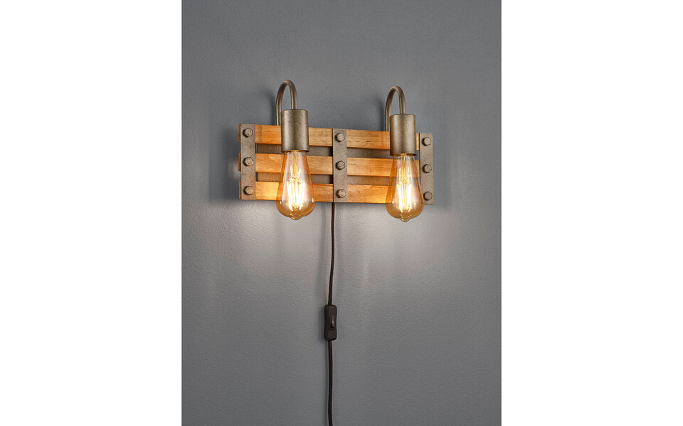 HLW LED LED Wall Lamp Trion Khon - 2-light Matte Nickel Aluminum with Adjustable Beam Angle HLW LED LED Wall Lamp Trion Khon - 2-light Matte Nickel Aluminum with Adjustable Beam Angle