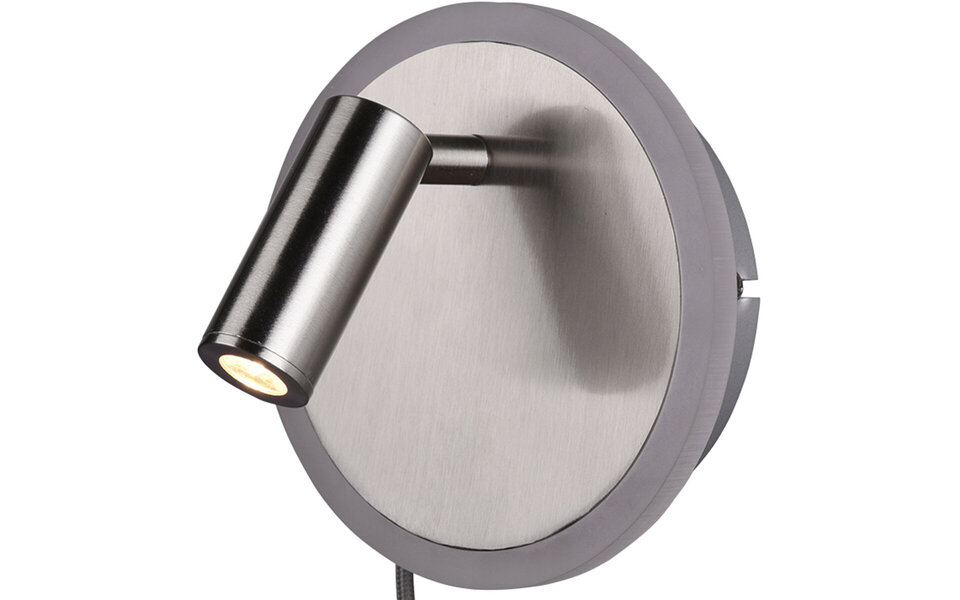 HLW LED LED Wall Lamp Trion Jodan - 7W LED, Warm White 2700K–3000K, Matte Nickel