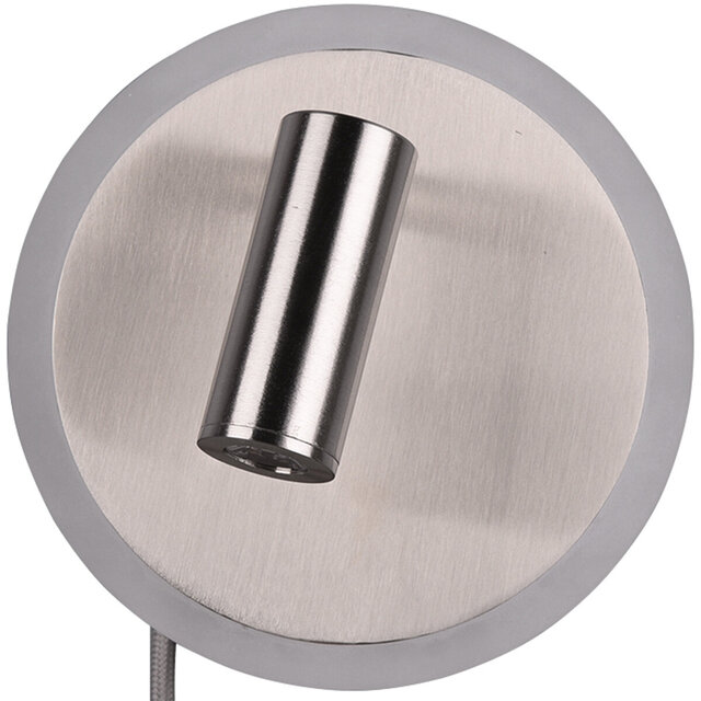 HLW LED LED Wandlamp Trion Jodan - 7W LED, Warm Wit 2700K–3000K, Mat Nikkel