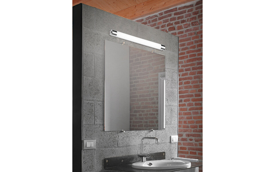 HLW LED LED Wall Lamp 9W Warm White 3000K with Adjustable Beam Angle - Matte Chrome