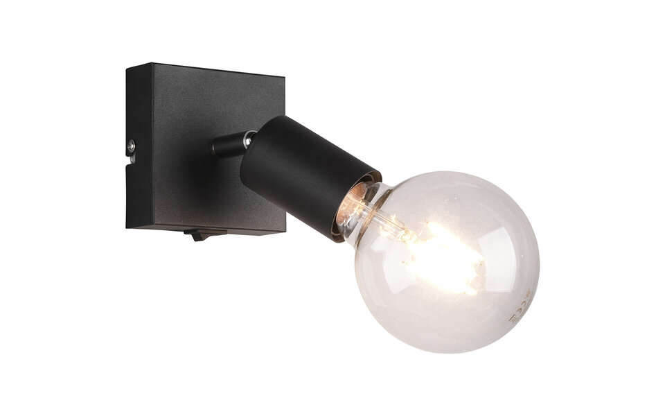 HLW LED LED Wall Spotlight Trion Zuncka Matte Black – E27 Fitting, Aluminum, Perfect for LED Lamp & LED Spotlight HLW LED LED Wall Spotlight Trion Zuncka Matte Black – E27 Fitting, Aluminum, Perfect for LED Lamp & LED Spotlight