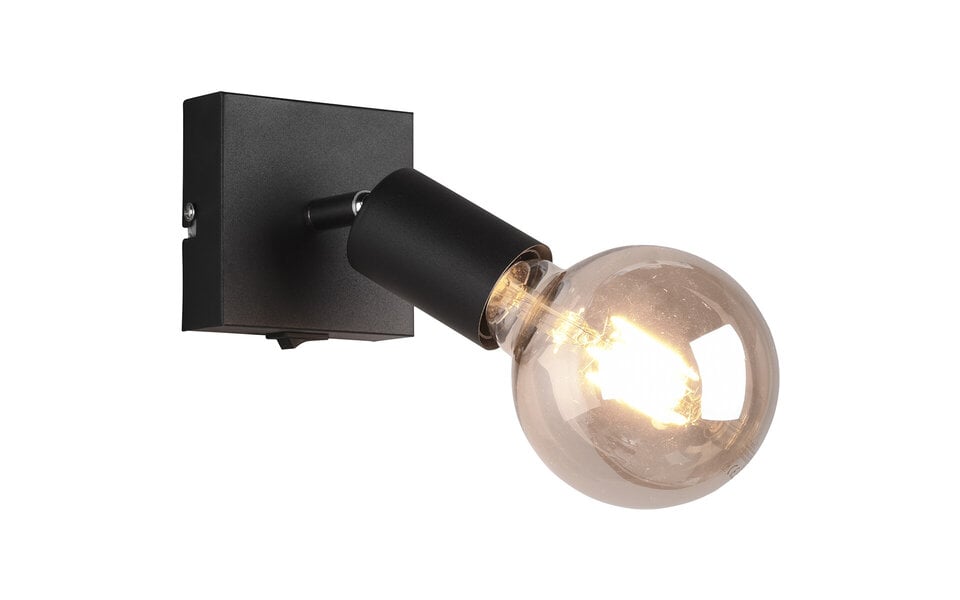 HLW LED LED Wall Spotlight Trion Zuncka Matte Black – E27 Fitting, Aluminum, Perfect for LED Lamp & LED Spotlight HLW LED LED Wall Spotlight Trion Zuncka Matte Black – E27 Fitting, Aluminum, Perfect for LED Lamp & LED Spotlight