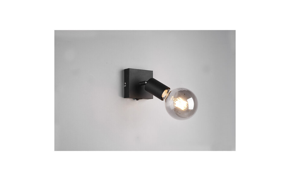 HLW LED LED Wall Spotlight Trion Zuncka Matte Black – E27 Fitting, Aluminum, Perfect for LED Lamp & LED Spotlight HLW LED LED Wall Spotlight Trion Zuncka Matte Black – E27 Fitting, Aluminum, Perfect for LED Lamp & LED Spotlight