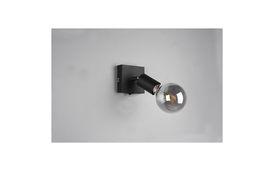 HLW LED LED Wall Spotlight Trion Zuncka Matte Black – E27 Fitting, Aluminum, Perfect for LED Lamp & LED Spotlight HLW LED LED Wall Spotlight Trion Zuncka Matte Black – E27 Fitting, Aluminum, Perfect for LED Lamp & LED Spotlight