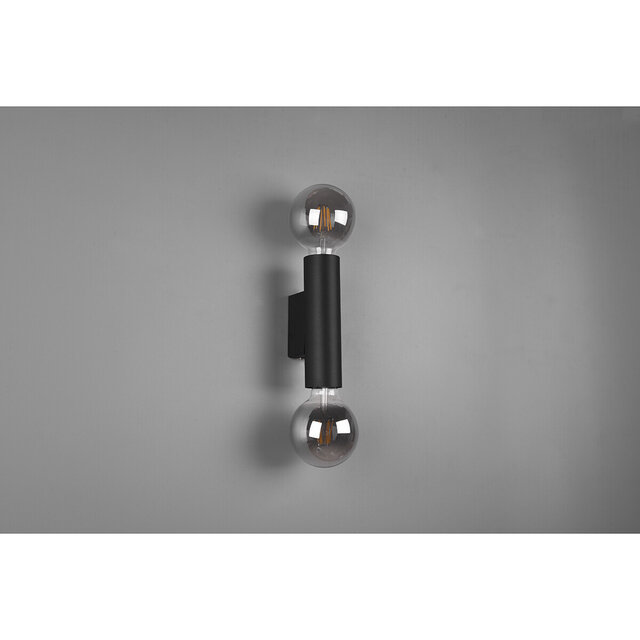 HLW LED LED Wall Lamp & Floor Lamp Matte Black - Trion Vundon Up & Down, 2-light, E27 Fitting