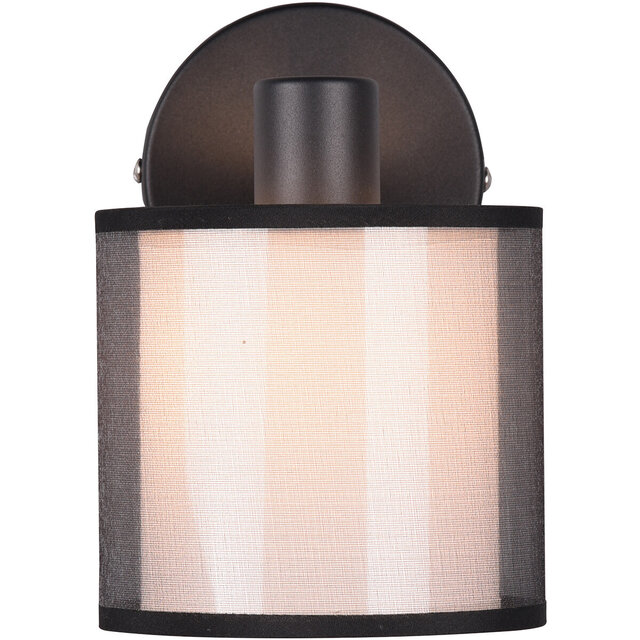 HLW LED LED Wandspot Mat Zwart - Aluminium LED Spot met Rookkleur Lichtvenster