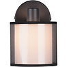 HLW LED LED Wall Spotlight Matte Black - Aluminum LED Spotlight with Smoke-Colored Light Window