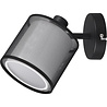 HLW LED LED Wall Spotlight Matte Black - Aluminum LED Spotlight with Smoke-Colored Light Window