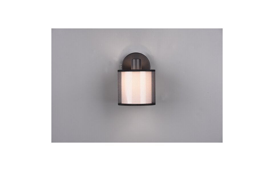 HLW LED LED Wall Spotlight Matte Black - Aluminum LED Spotlight with Smoke-Colored Light Window
