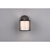 HLW LED LED Wall Spotlight Matte Black - Aluminum LED Spotlight with Smoke-Colored Light Window
