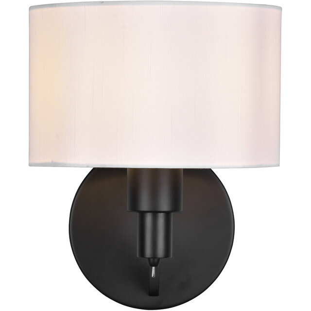 HLW LED Trion Cindy LED Wall Lamp - Matte Black Wall Lighting with E27 Fitting, Aluminum