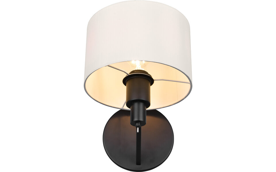 HLW LED Trion Cindy LED Wandlamp - Mat Zwarte Wandverlichting met E27 Fitting, Aluminium